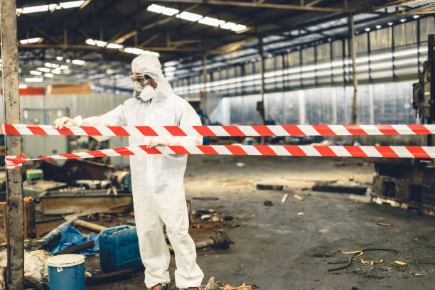 Professional Drug Lab Cleanup technician working in Fellows, CA